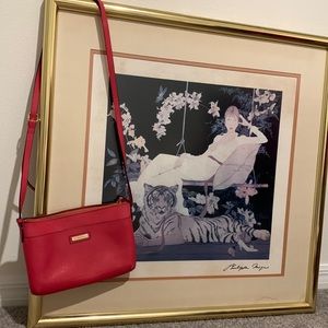 Red Calvin Klein purse